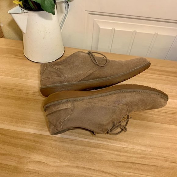 Oxford 3-Eye Tie Shoes Anti-Fatigue Brown Tan Taupe Front Country Travel main image 8